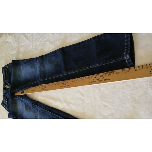Indigo Rein Women's Button Fly Dark Wash Jeans Size 3 Pockets Stretch - Picture 11 of 13